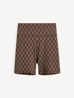Best By Malene Birger Siola tr&aelig;ningsshorts DarkMahogany