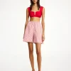 Fashion By Malene Birger Siona shorts RedWhiteStripes