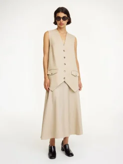 Discount By Malene Birger Sophine vest OysterGray