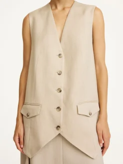 Discount By Malene Birger Sophine vest OysterGray