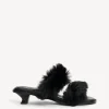 Hot By Malene Birger Tianna sandaler i shearling Black