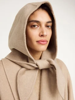 New By Malene Birger Tianne h&aelig;tte i uld GreyBrownMelange