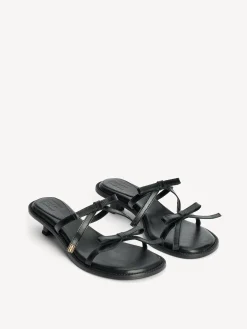 Best By Malene Birger Tianno l&aelig;dersandaler Black