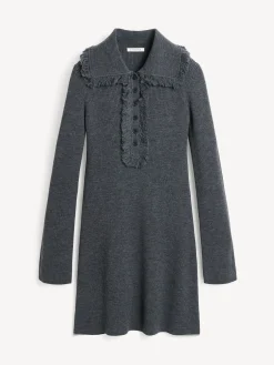Online By Malene Birger Tonai kjole i merinould Jetgrey