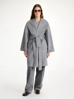 Best By Malene Birger Trullas uldfrakke GreyMelange