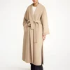 Sale By Malene Birger Trullem uldfrakke GreyBrownMelange