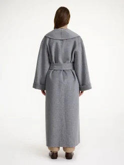 Fashion By Malene Birger Trullem uldfrakke GreyMelange