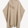 New By Malene Birger Turtlo uldponcho GreyBrownMelange