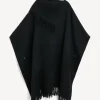 New By Malene Birger Turtlo uldponcho Black
