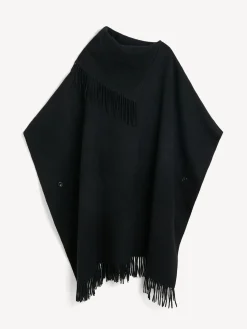 New By Malene Birger Turtlo uldponcho Black