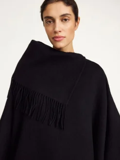 New By Malene Birger Turtlo uldponcho Black
