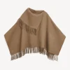 Outlet By Malene Birger Turtma poncho i uld LightBrown
