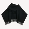 New By Malene Birger Turtma poncho i uld Black