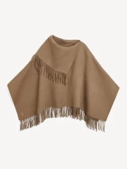 Outlet By Malene Birger Turtma poncho i uld LightBrown