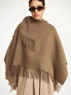 Outlet By Malene Birger Turtma poncho i uld LightBrown