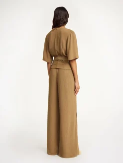 Fashion By Malene Birger Ullas bluse LightBrown