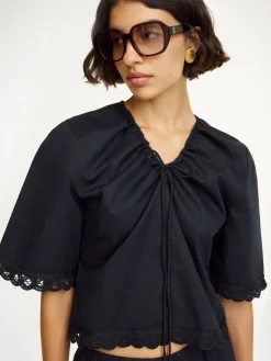 Fashion By Malene Birger Ulrikke top Black