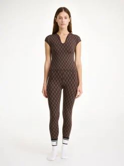 New By Malene Birger Venazia træningstop DarkMahogany