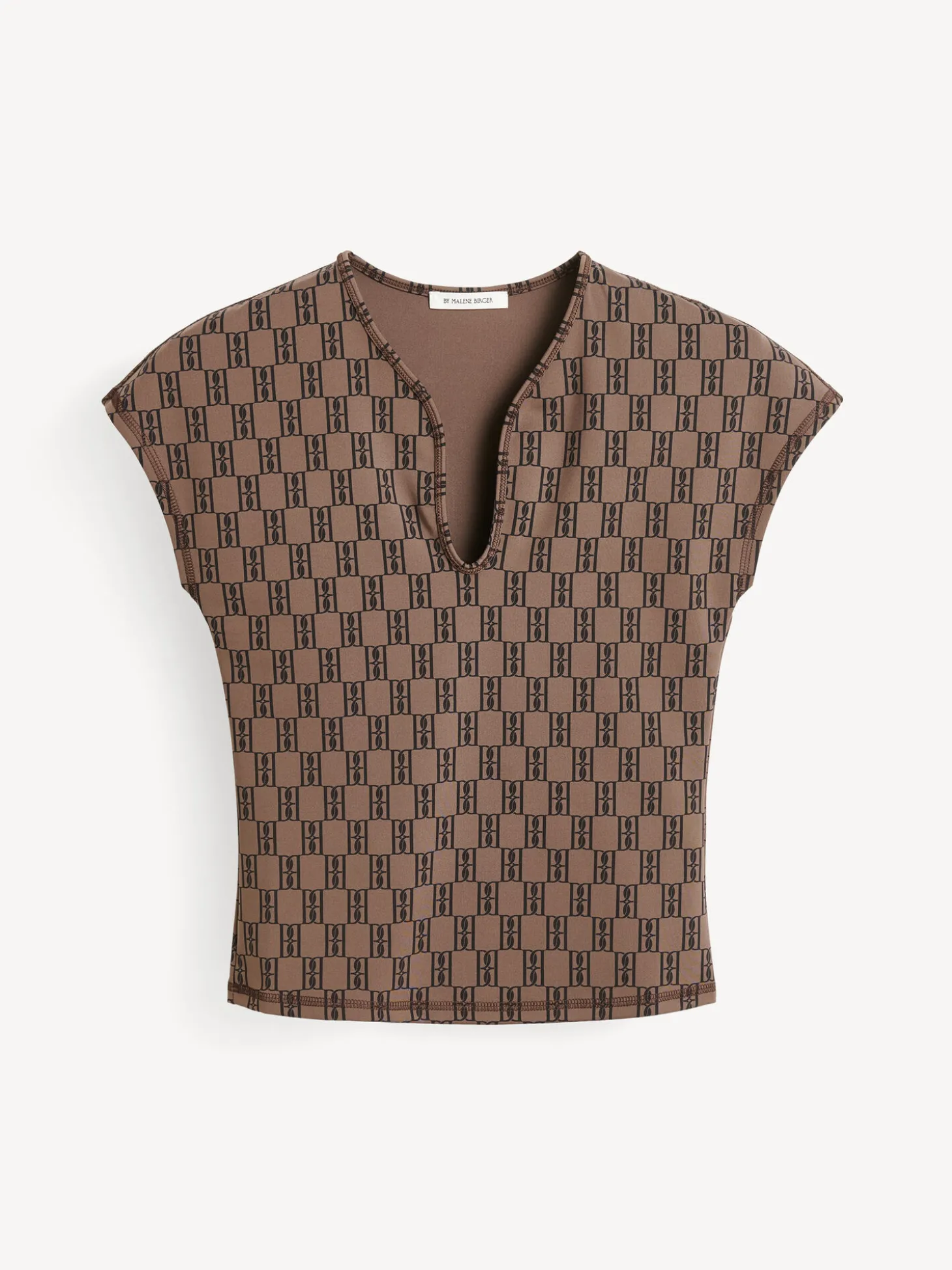 New By Malene Birger Venazia træningstop DarkMahogany