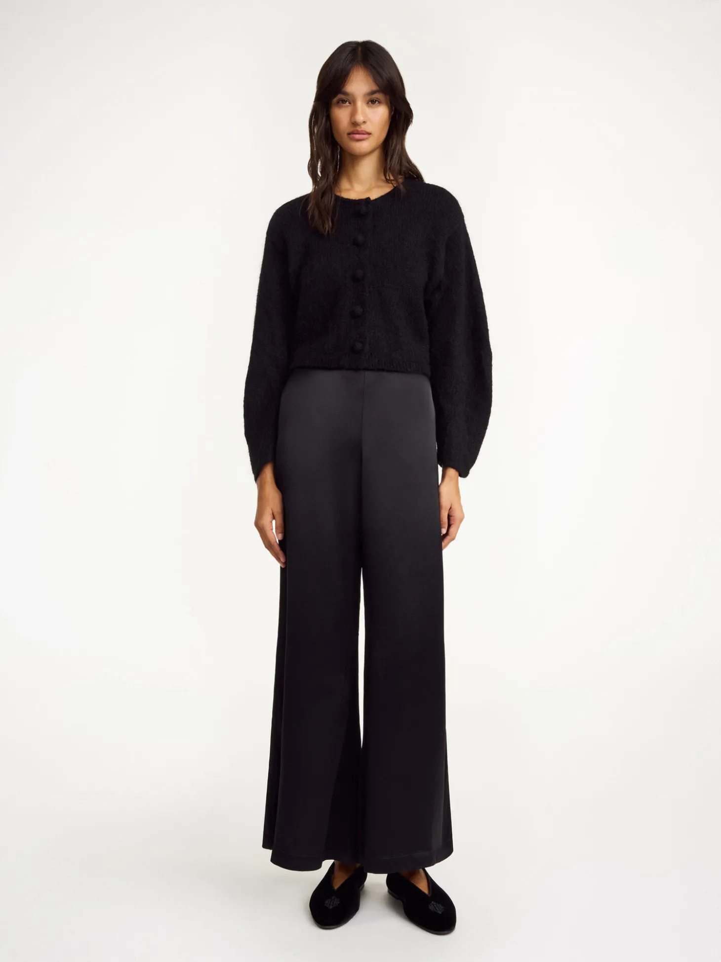Fashion By Malene Birger Zharea cardigan i uldblanding Black