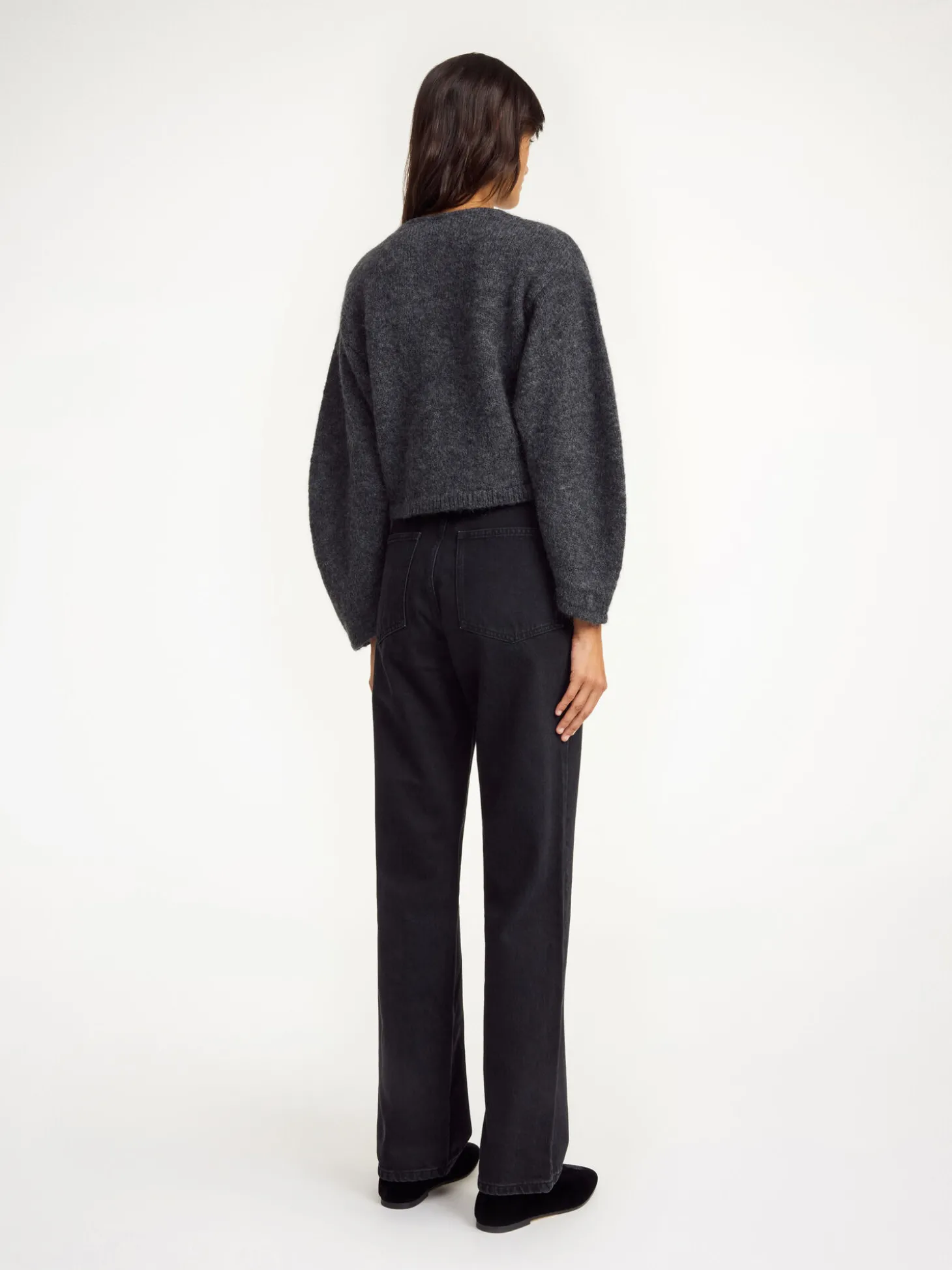 Clearance By Malene Birger Zharea cardigan i uldblanding GreyMelange