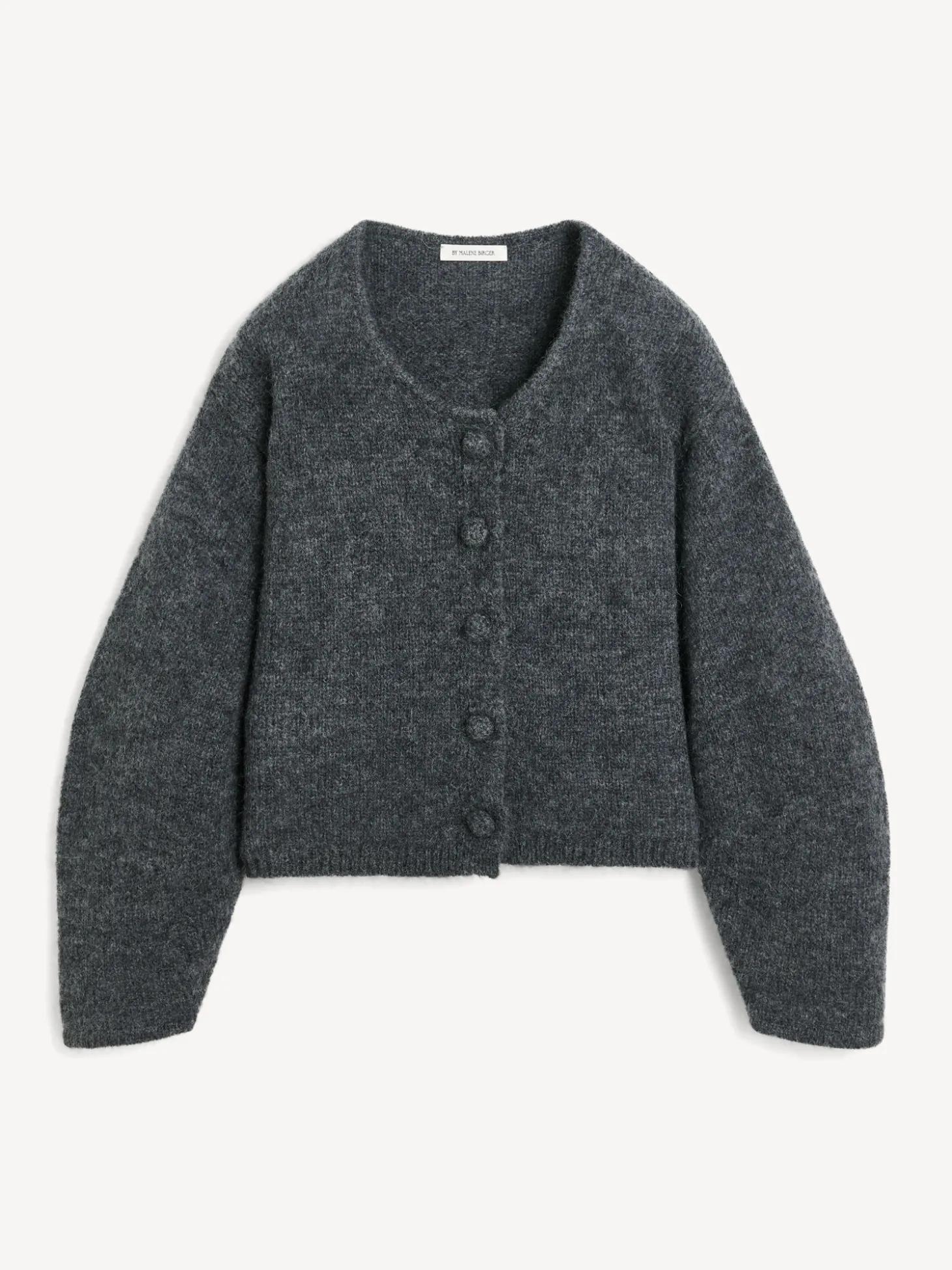 Clearance By Malene Birger Zharea cardigan i uldblanding GreyMelange