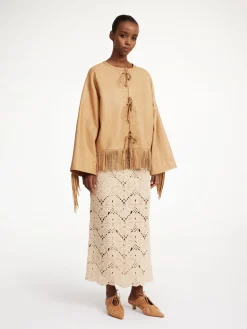 Sale By Malene Birger Zoena l&aelig;derjakke Tan