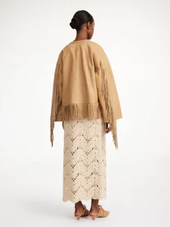 Sale By Malene Birger Zoena l&aelig;derjakke Tan