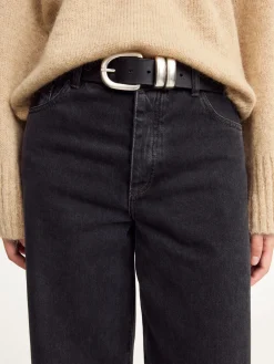 Hot By Malene Birger Zoira l&aelig;derb&aelig;lte Black